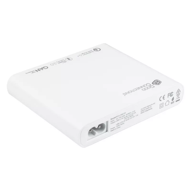 Alcasa PCA-D001W Universal White AC Fast Charging – mobiliojo įrenginio greitasis įkroviklis