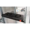 Ventiliatoriaus modulis Equip EZF-2-B, 19 inch 1U, 2×120 mm, 240 V, juodas RAL9005