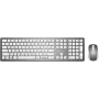Belaidis klaviatūros ir pelės rinkinys MediaRange MROS135 QWERTZ sidabrinis