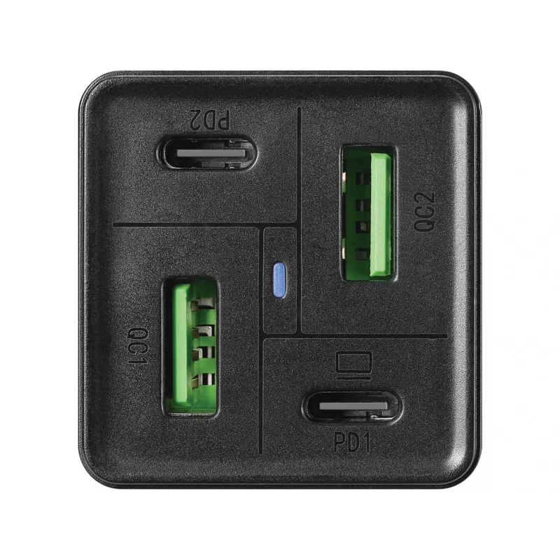 SANDBERG Maitinimo blokas - 65 W - 3,25 A - PD, QC - 4 išėjimo prievadai (2 x USB, 2 x USB-C)