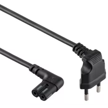 Maitinimo laidas Gembird PC-184L 1 m H05VV-F CEE7/16 į C7, 2,5 A, juodas