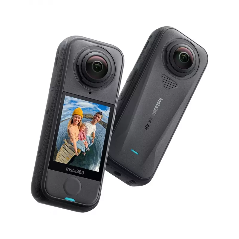 Veiksmo kamera Insta360 X4AIR — 8K itin aukšta raiška, 120 kadrų per sekundę, 29 MP, atspari vandeniui iki 15 m, 2010 mAh, 165 g
