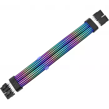 Juostinis kabelis THERMALTAKE AC-082-CN1NAN-A1 8 kontaktų moteriškas–moteriškas, juodas, 0,272 m