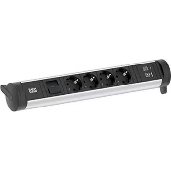 BACHMANN CYCLE Base 4xCEE7/3 su jungikliu ir USB A/C 22W 0,2m GST18