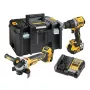 DeWalt DCK2026P2T-QW Kombinuotas rinkinys DCD805 + DCG405, 18 V XR 2×5.0 Ah juoda, geltona