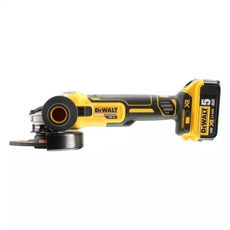 DeWalt DCK2026P2T-QW Kombinuotas rinkinys DCD805 + DCG405, 18 V XR 2×5.0 Ah juoda, geltona