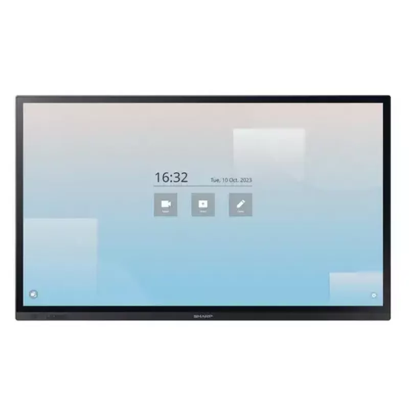 Interaktyvus plokščias ekranas Sharp PN-LA862 86 colių 4K Ultra HD liečiamas juodas