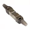 Kištukinis RJ-45 jungtis Alcasa GC-N0150, metalinis, sidabrinis, 9 mm