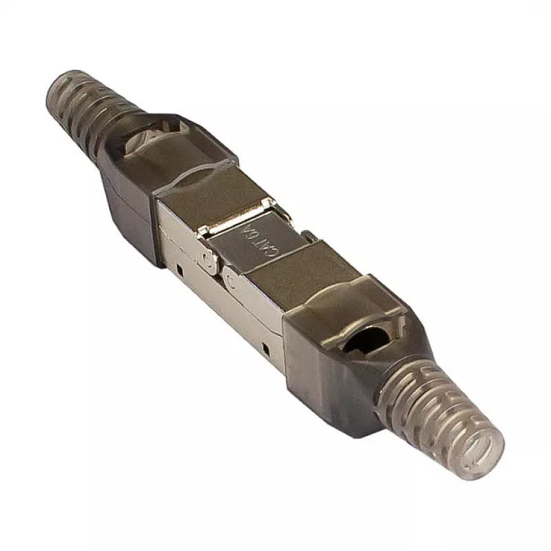 Kištukinis RJ-45 jungtis Alcasa GC-N0150, metalinis, sidabrinis, 9 mm