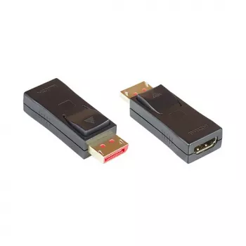 Alcasa HDMI-DP14G laido sąsajos / lyties adapteris Displayport juodas (HDMI-DP14G)
