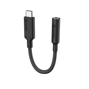 ALOGIC ELPC35A-BK USB-C iki 3,5 mm garso adapteris, 10 cm