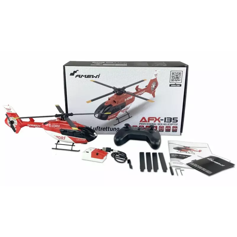 Amewi AFX-135 Radijo bangomis valdomas sraigtasparnis Elektrinis variklis 1:32