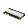 Pataisos skydelis Alcasa GC-N0115 0.5U 12 prievadų RJ45 Cat6