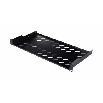 Rack lentyna EQUIP Fixed Shelf 19 colių, 1U, 400 mm gylis, juoda, 485 mm plotis