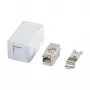 RJ-45 moteriška jungtis BTR 130B21D1APL-E Cat6a balta plokščia