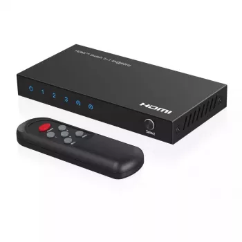 HDMI jungiklis MicroConnect MC-HDMISWITCH0301-4K 4K 60Hz metalinis juodas