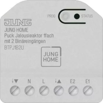 Žaliuzių pavara (1 kanalas) Jung HOME Puck BTPJ1B2U su 2 dvejetainiais įėjimais