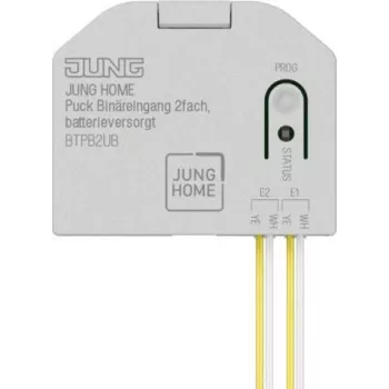 Jung BT P B2 U B JUNG HOME Puck dvejų įėjimų belaidis baterijomis maitinamas jungiklis (BTPB2UB)
