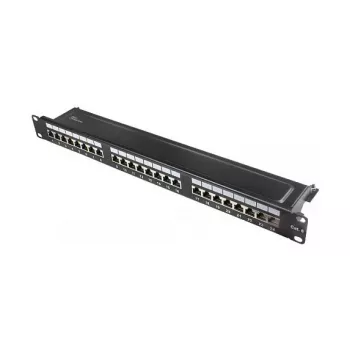 Alcasa GC-N0139 – Gigabit Ethernet – RJ45 – Cat6 – 22/26 – Juoda – Plienas (GC-N0139)