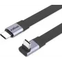 ROLINE USB4-2.0 kabelis 80 Gbit/s plokščias ST/ST tiesus-270° kampuotas - kabelis - skaitmeniniai/duomenys