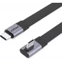 ROLINE USB4-2.0 kabelis 80 Gbit/s Plokščias ST/ST tiesus-90° lenktas