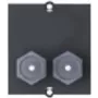 Bachmann Custom modulis - Modulinis Faceplate-Snap-In - 2x F kištukas - Juoda (917.117)