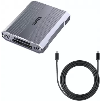 Unitek R1022C01 CFexpress Type B, SD ir microSD kortelių skaitytuvas su USB-A stotelė