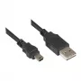Good Connections jungiamasis kabelis USB 2.0 EASY Plug A – Mini-B kištukas - juodas - 0,5 m
