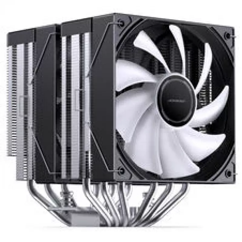 CPU aušintuvas Jonsbo CB80 dviejų bokštų su 2 x 120mm PWM RGB ventiliatoriais — juodas