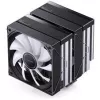 CPU aušintuvas Jonsbo CB80 dviejų bokštų su 2 x 120mm PWM RGB ventiliatoriais — juodas