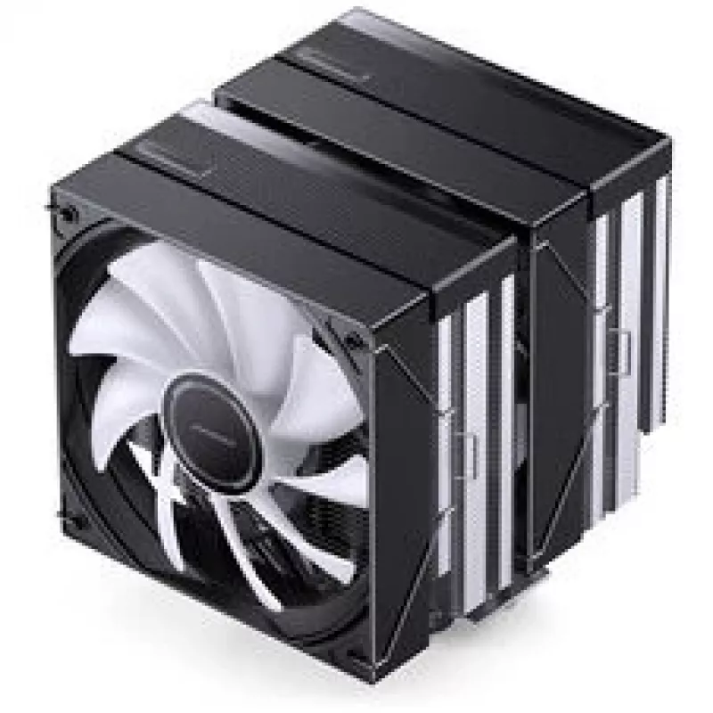 CPU aušintuvas Jonsbo CB80 dviejų bokštų su 2 x 120mm PWM RGB ventiliatoriais — juodas