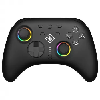Deltaco GAM-198 juodas žaidimų pultas – Bluetooth ir USB (Type-C) suderinamas su Nintendo Switch, Switch 2, Switch OLED, Android, PC