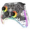 Žaidimų pultas Deltaco Gaming GAM-198-T permatomas Bluetooth/USB USB-C, skirtas Nintendo Switch, Switch 2, Switch OLED, Android, PC