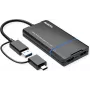 VALUE Display Adapter USB Type A/C – Dvigubas HDMI 4K30+1080P ST/BU – adapteris – skaitmeniniai/duomenys (12.99.3206)