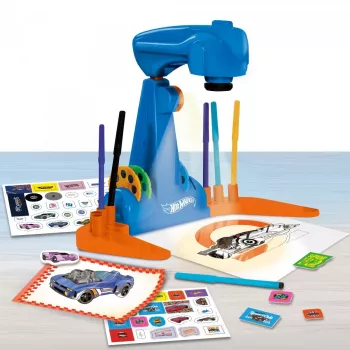 Piešimo projektorius Hot Wheels rinkinys