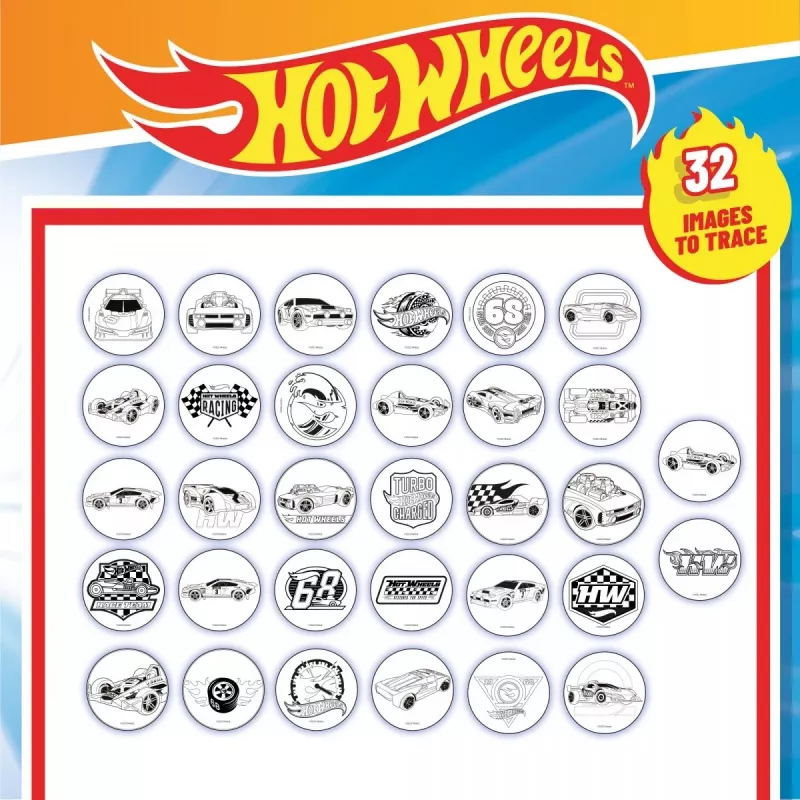 Piešimo projektorius Hot Wheels rinkinys