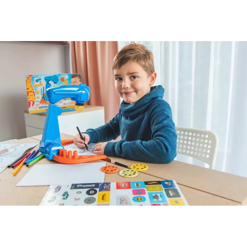 Piešimo projektorius Hot Wheels rinkinys