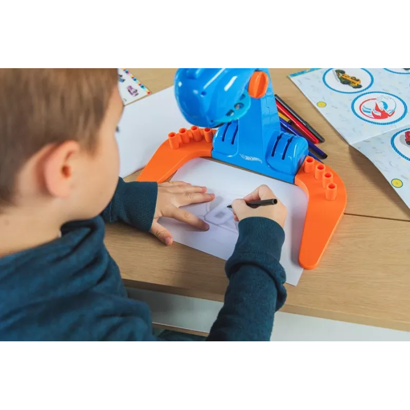 Piešimo projektorius Hot Wheels rinkinys