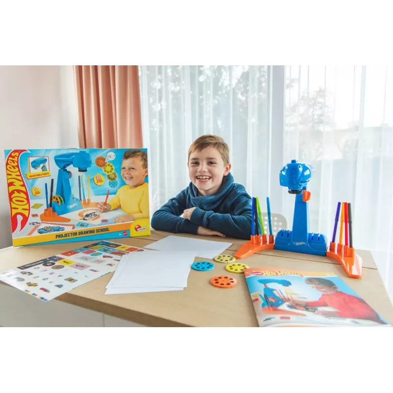 Piešimo projektorius Hot Wheels rinkinys