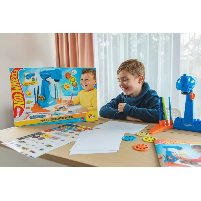 Piešimo projektorius Hot Wheels rinkinys