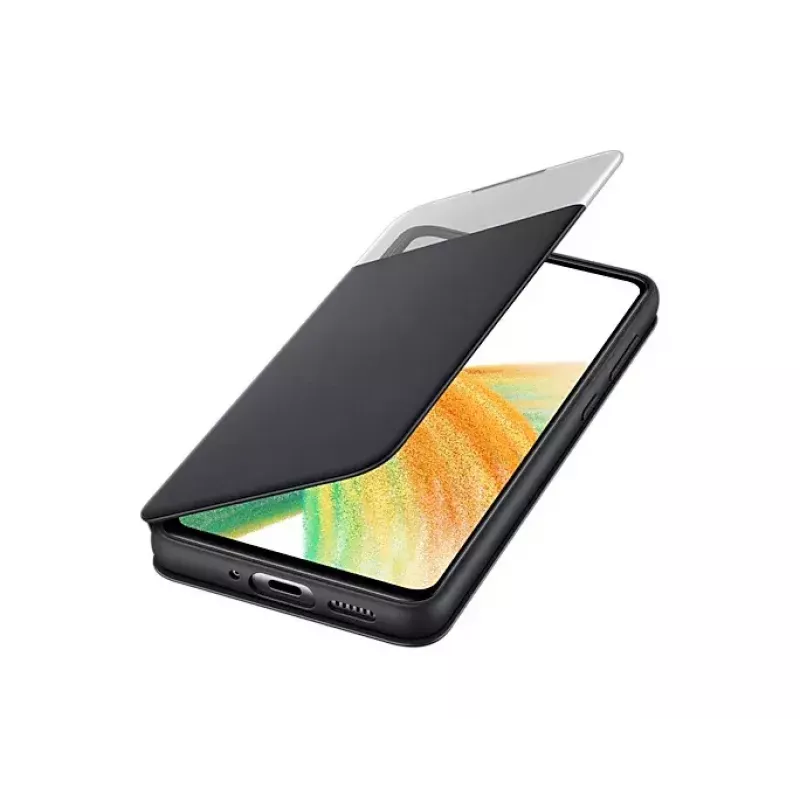 Dėklas Samsung EF-EA336PBEGEW Galaxy A33 5G, 6,4 colio, juodas, 1 kortelės kišenė
