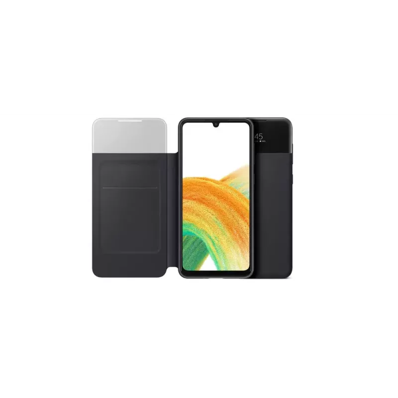 Dėklas Samsung EF-EA336PBEGEW Galaxy A33 5G, 6,4 colio, juodas, 1 kortelės kišenė