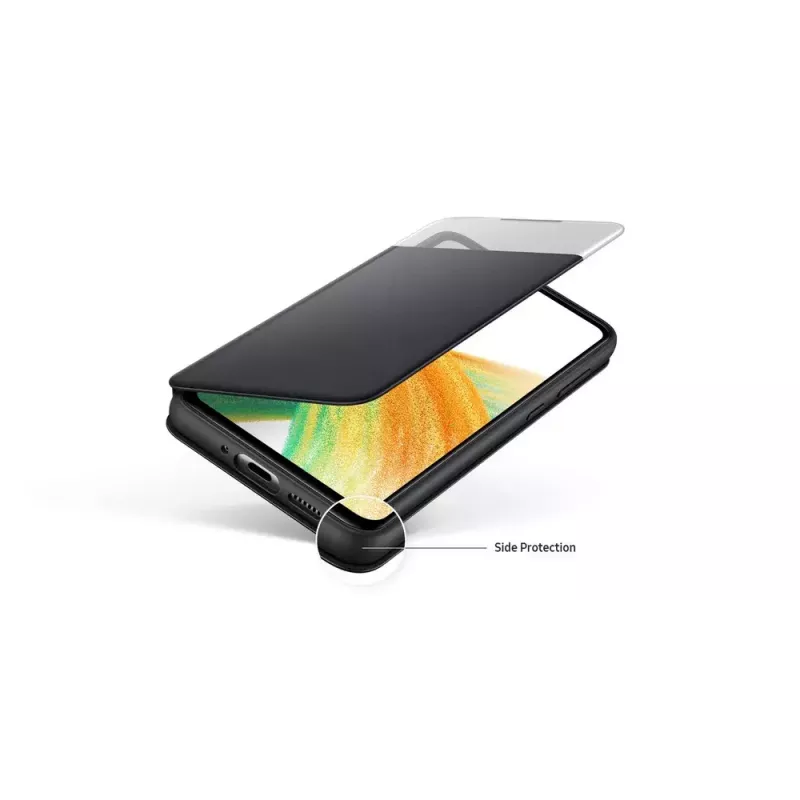 Dėklas Samsung EF-EA336PBEGEW Galaxy A33 5G, 6,4 colio, juodas, 1 kortelės kišenė