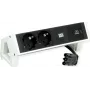 Bachmann 902.933 DESK2 baltas kištukinis blokas, 2x Schuko, 1x USB-C 30 W