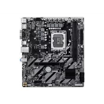 GIGABYTE H810M S2H GEN5 Micro ATX pagrindinė plokštė — LGA 1851, Intel H810, 2×DIMM DDR5 iki 6400 MHz, 1×PCIe 4.0 M.2, 1GbE