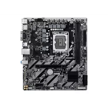 GIGABYTE H810M S2H GEN5 Micro ATX pagrindinė plokštė — LGA 1851, Intel H810, 2×DIMM DDR5 iki 6400 MHz, 1×PCIe 4.0 M.2, 1GbE