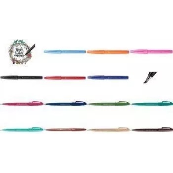 Markeris PENTEL Brush Sign Fine – šviesiai pilka, smulkus šepetėlio antgalis, 1 vnt.