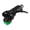 Audio-Technica AT-VM95E/H kasetė su AT-HS6BK antgalviu, sumontuota (juoda/žalia)