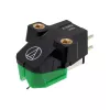 Audio-Technica AT-VM95E/H kasetė su AT-HS6BK antgalviu, sumontuota (juoda/žalia)