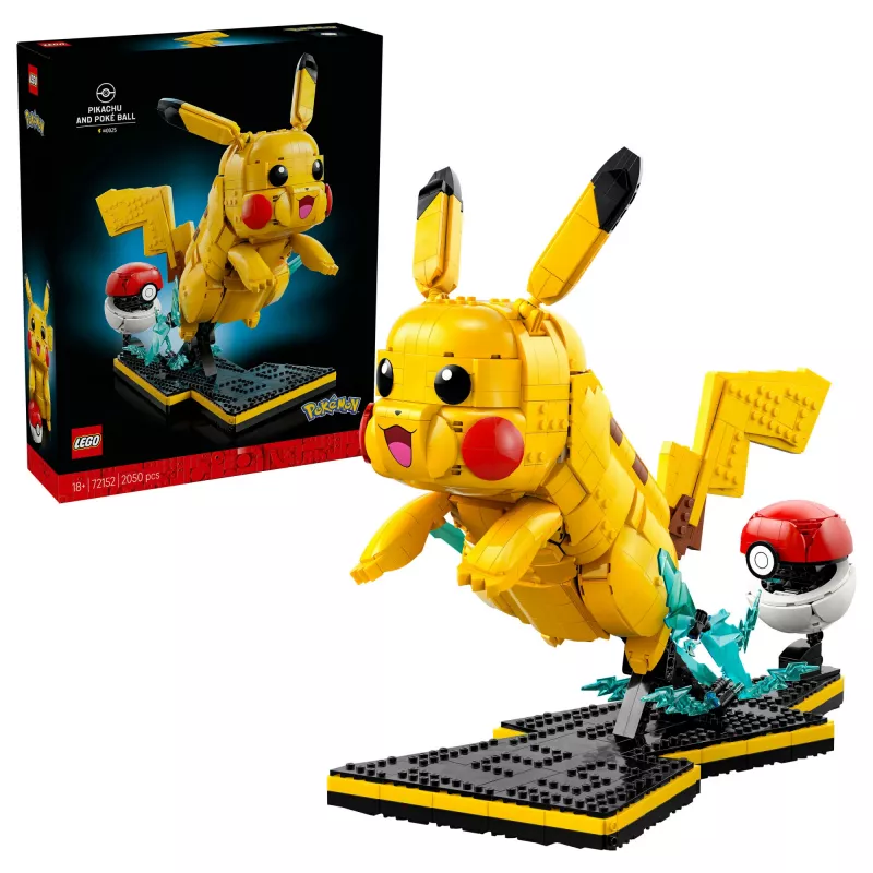 LEGO Pikachu ir Poké Ball 72152 – Statymo rinkinys suaugusiems